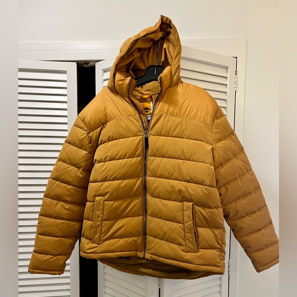 Timberland Welch Puffer. Mustard gold XL New wo tag. Warm.